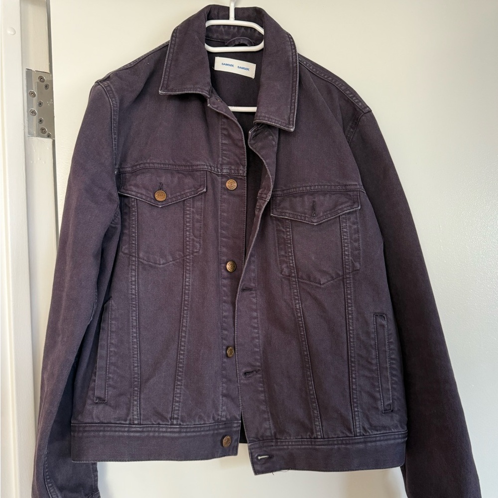 Men's indigo blue/purple Denim Jacket